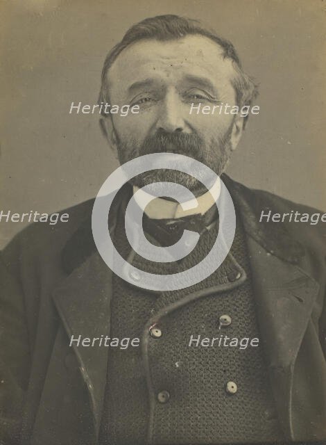 Renard. Pierre, Alfred. 46 ans, né à Flain (Haute-Saône) le 27/4/46., 1880s-90s. Creator: Alphonse Bertillon.