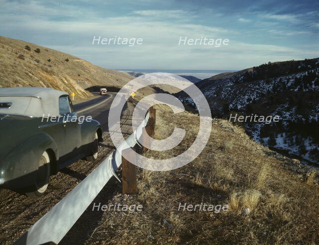 View along US 40 in Mount Vernon Canyon, Colorado, 1942. Creator: Andreas Feininger.