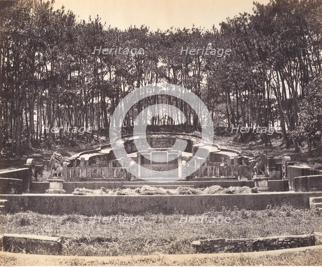 Mandarin Grave at Foochow, ca. 1869. Creator: Attributed to Tung Hing.