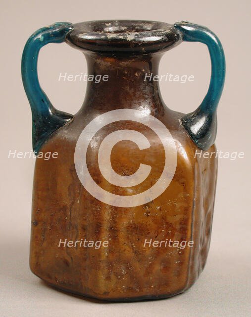 Hexagonal Jug with Handles, Byzantine, 6th-mid-7th century. Creator: Unknown.