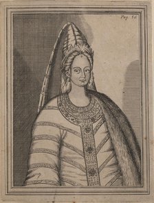 Tsarina Irina Godunova (1557-1603), the wife of Tsar Feodor I of Russia. Creator: Anonymous.
