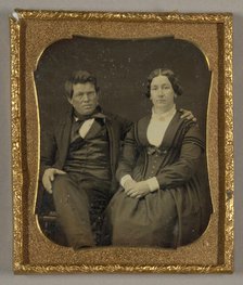 Untitled [portrait of a man and woman], 1839/60.  Creator: Unknown.