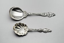Serving Spoon, 1903, and Berry Spoon, 1902. Creators: Reed and Barton, Whiting Manufacturing Co.