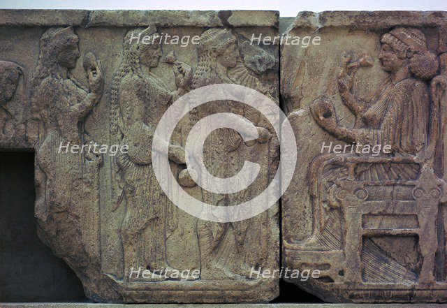 Detail of the Harpy Tomb from Xanthos, 5th century BC. Artist: Unknown