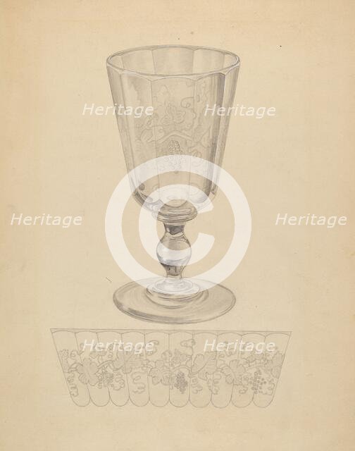 Goblet, c. 1936. Creator: Gertrude Lemberg.