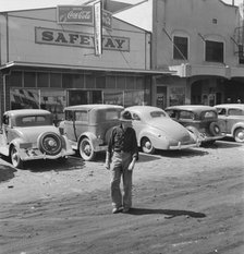 Main street, Tulelake, Siskiyou County, California, 1939. Creator: Dorothea Lange.