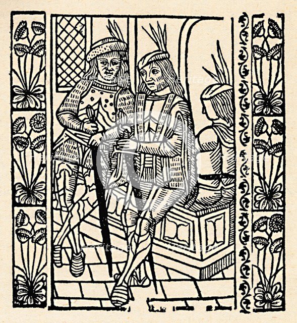 The Dystruccion of Jherusalem, by Vaspazian and Tytus', c16th century, (1923). Artist: Wynkyn de Worde.