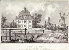 View of Baumes House, Hoxton, London, c1830?. Artist: Dean and Munday