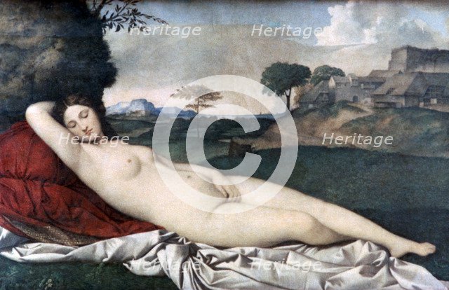 'Sleeping Venus', c1510. Artist: Giorgione