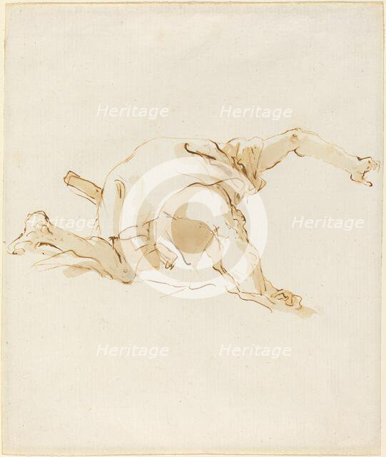 Figure on a Cloud, 1750/1760. Creator: Giovanni Battista Tiepolo.