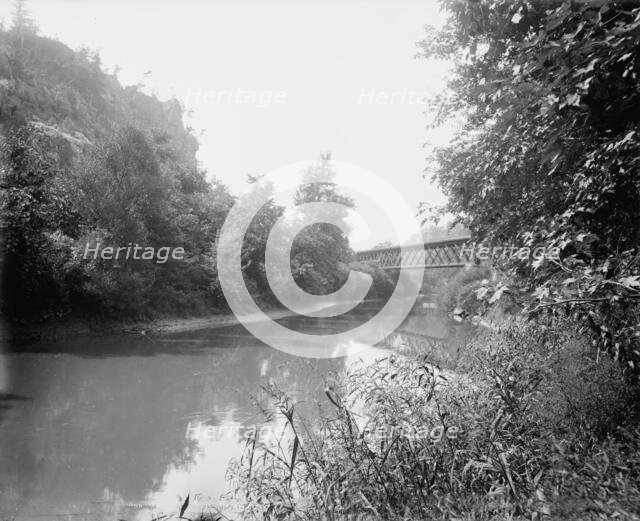 Ableman's Narrows, railroad crossing, c1898. Creator: Unknown.