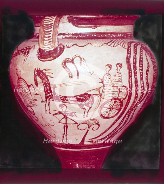 Mycenaean 'Zeus' Crater, 14th Century BC Artist: Unknown.