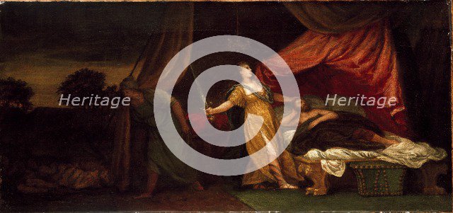 Judith about to kill Holofernes, c16th century. Artist: Unknown.