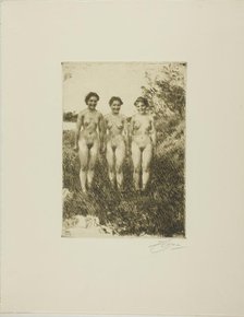 Three Sisters, 1913. Creator: Anders Leonard Zorn.