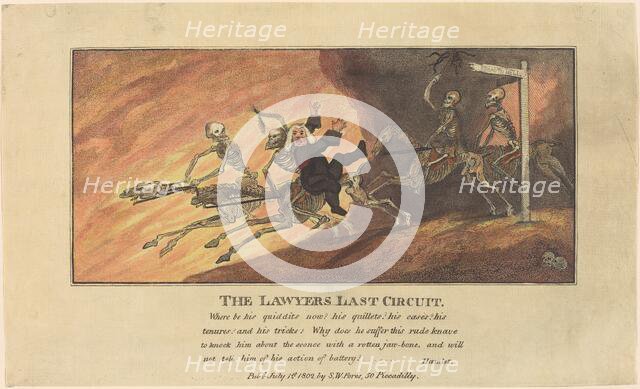 The Lawyers Last Circuit, published 1802. Creator: Thomas Rowlandson.