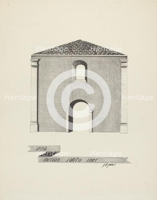 Mision Santa Ines, 1935/1942. Creator: James Jones.