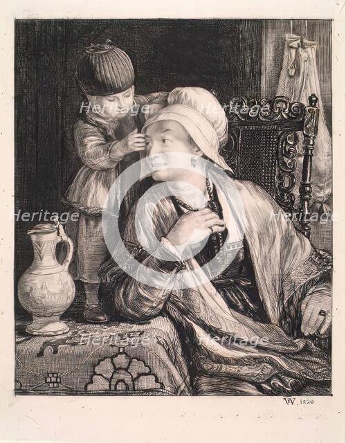 A Dutch Interior-Woman and Child, 1820-1821. Creator: David Wilkie.