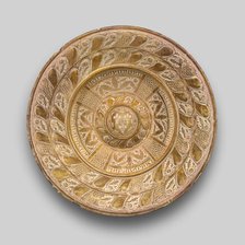 Plate with a Coat of Arms (Possibly Burgundy), Spain, 1500/50. Creator: Unknown.