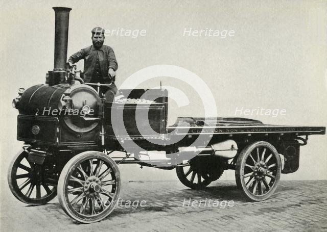 Yorskhire steam wagon, 1903, (1947). Creator: Unknown.