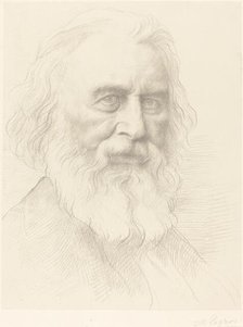 H.W. Longfellow, 2nd plate. Creator: Alphonse Legros.