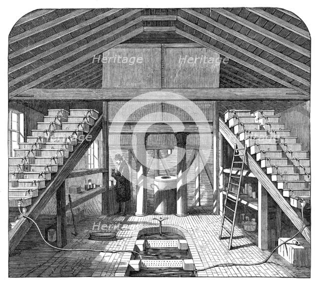 Fish-rearing house at Twickenham, 1864. Creator: Unknown.