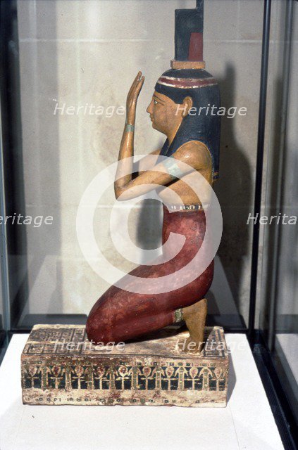 Statuette of supplicant kneeling. Artist: Unknown.