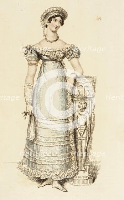 Fashion Plate (Evening Dress), 1815. Creator: John Bell.