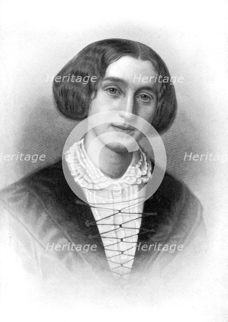 George Eliot, 19th century English novelist, (1902).Artist: Francois d'Albert Durade