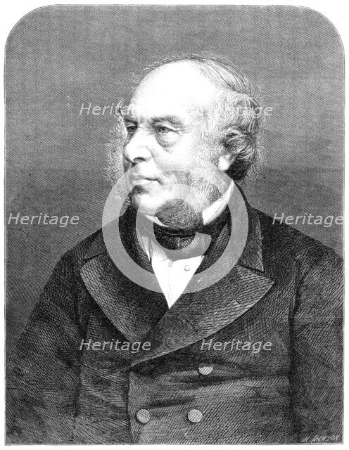 Sir Rowland Hill, K.C.B., late Secretary to the Post Office, 1864. Creator: Mason Jackson.