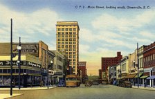 Main Street, Greenville, South Carolina, USA, 1944. Artist: Unknown