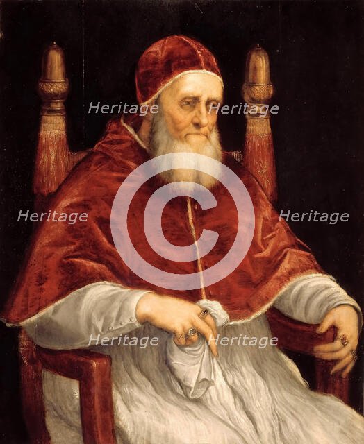 Portrait of Pope Julius II, 1545-1546. Creator: Titian (1488-1576).