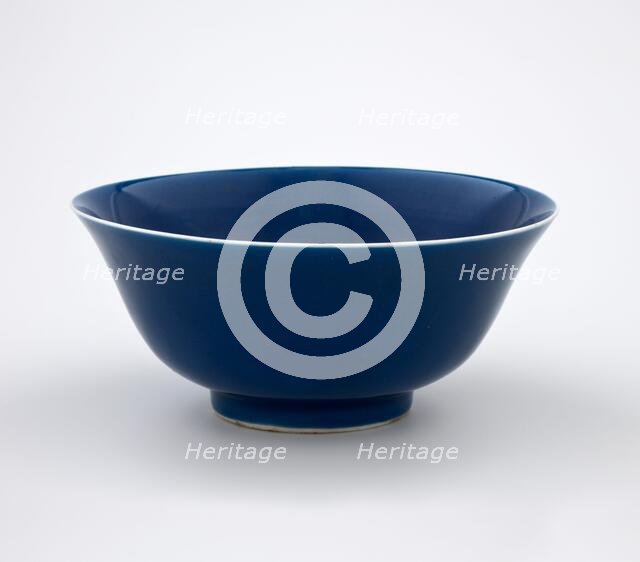 Bowl, 1736-1795. Creator: Unknown.