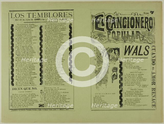 El cancionero popular, num. 7 (The Popular Songbook, No. 7), n.d. Creator: Unknown.