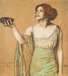 Tilla Durieux (1880-1971) as Circe, 1912. Creator: Stuck, Franz, Ritter von (1863-1928).