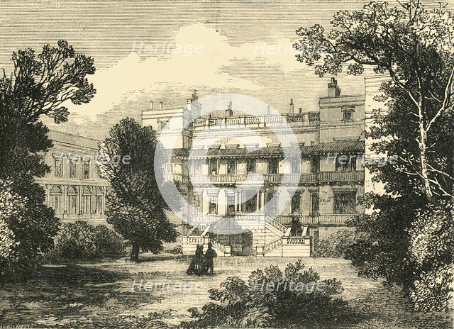 'Garden Front of Northumberland House', (1881). Creator: Unknown.