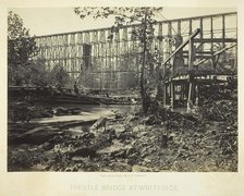Trestle Bridge at Whiteside, 1864. Creator: George N. Barnard.