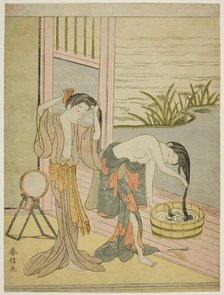 Two Women Washing Their Hair, c. 1767/68. Creator: Suzuki Harunobu.