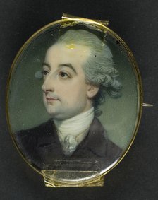 Portrait of a Man, late 18th century. Creator: Richard Crosse.