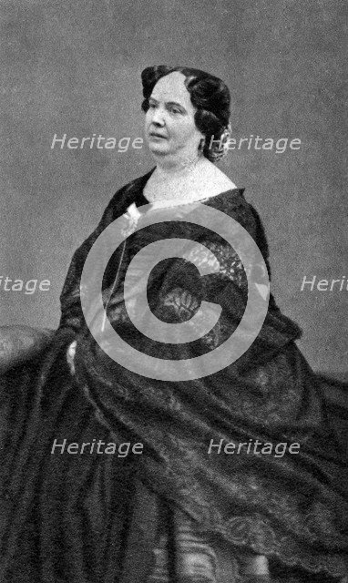 Louise Colet, French poet, 1874. Artist: Unknown