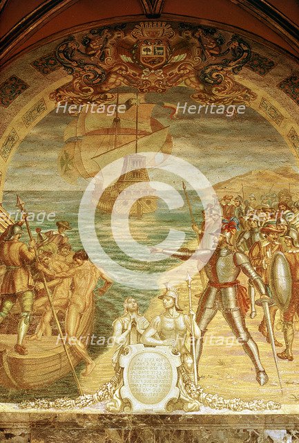 Francisco Pizarro (c1478-1541), Spanish conquistador. Artist: Unknown