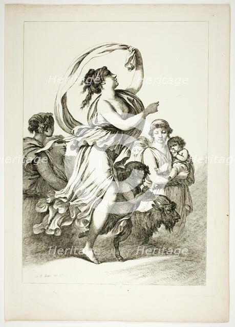 Plate 24 of 38 from Oeuvres de J. B. Huet, 1796–99. Creator: Jean Baptiste Marie Huet.
