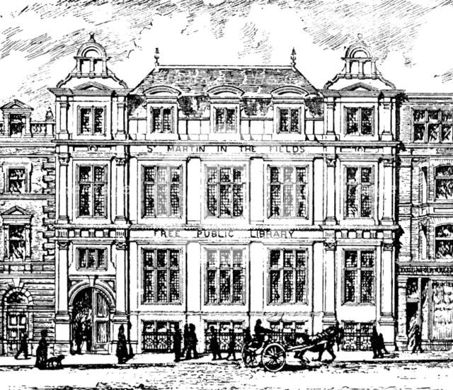 St. Martin-In-The-Fields Free Library, 1890. Creator: Unknown.