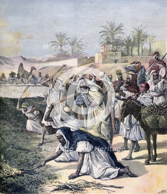 The locust plague, Algeria, 1891. Artist: Henri Meyer