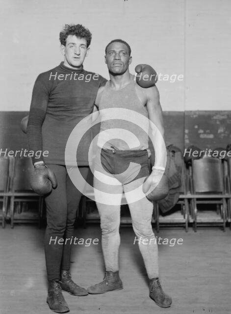 Tom Kennedy and Joe Jeanette, between c1910 and c1915. Creator: Bain News Service.