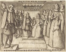 Meeting of Margaret of Austria and Philip III [recto], 1612. Creator: Jacques Callot.