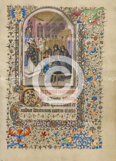 Mass for the Dead; Book of Hours, about 1420-1430. Creator: Master of the Harvard Hannibal.