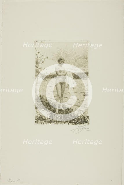 Dal River, 1919. Creator: Anders Leonard Zorn.