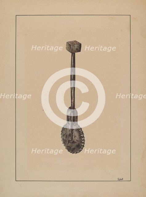 Pastry Jagger, c. 1937. Creator: Adelaide Dyball.