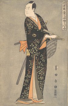 Kabuki Actor Sawamura Sojuro III, from the series Portraits of Kabuki Actors on Stage ..., ca. 1794. Creator: Utagawa Toyokuni I.