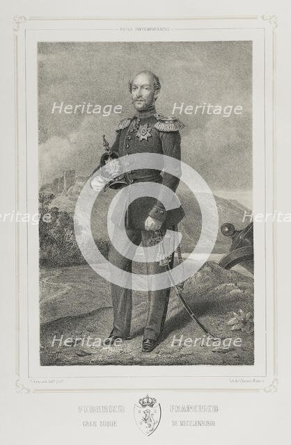 Frederick Francis II, (1823-1883), Grand Duke of Mecklenburg-Schwerin (1842-1883), 1852. Creator: Julio Donón.